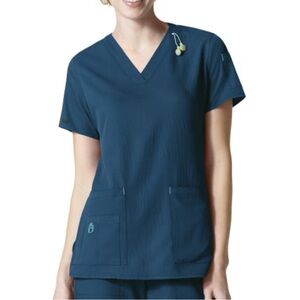 Carhartt Caribbean Blue Force Cross-Flex Scrub Top